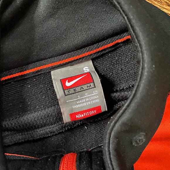 Nike Virginia Tech Zip up Jacket Orange Black Size Small - Picture 3 of 3